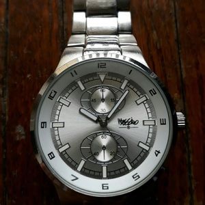 Mossimo Silver Tone Quartz Analog Men's Watch-NEW IN BOX